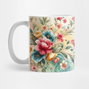 Retro Floral Mug